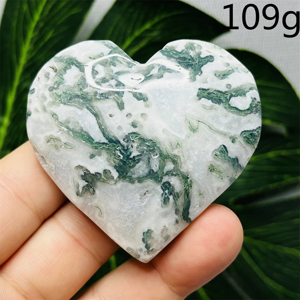 Green Moss Agate Heart-ToShay.org