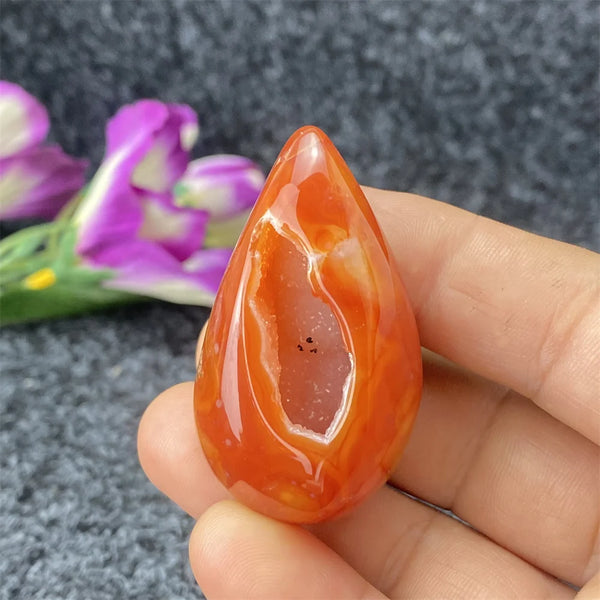 Red Agate Geode Crystal Egg-ToShay.org