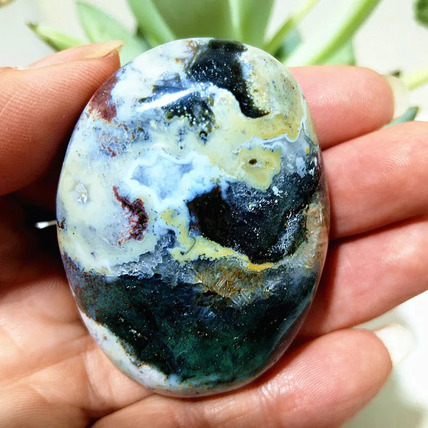 Ocean Jasper Palm Stone-ToShay.org