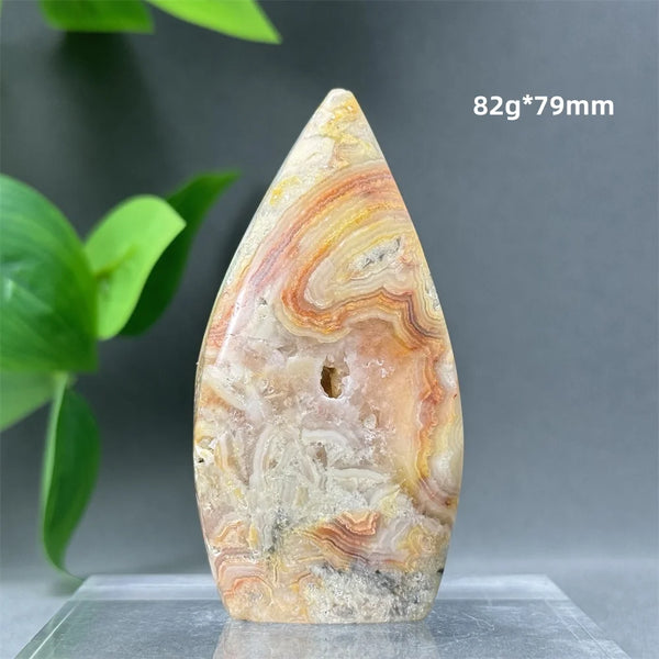 Yellow Crazy Agate Torch-ToShay.org