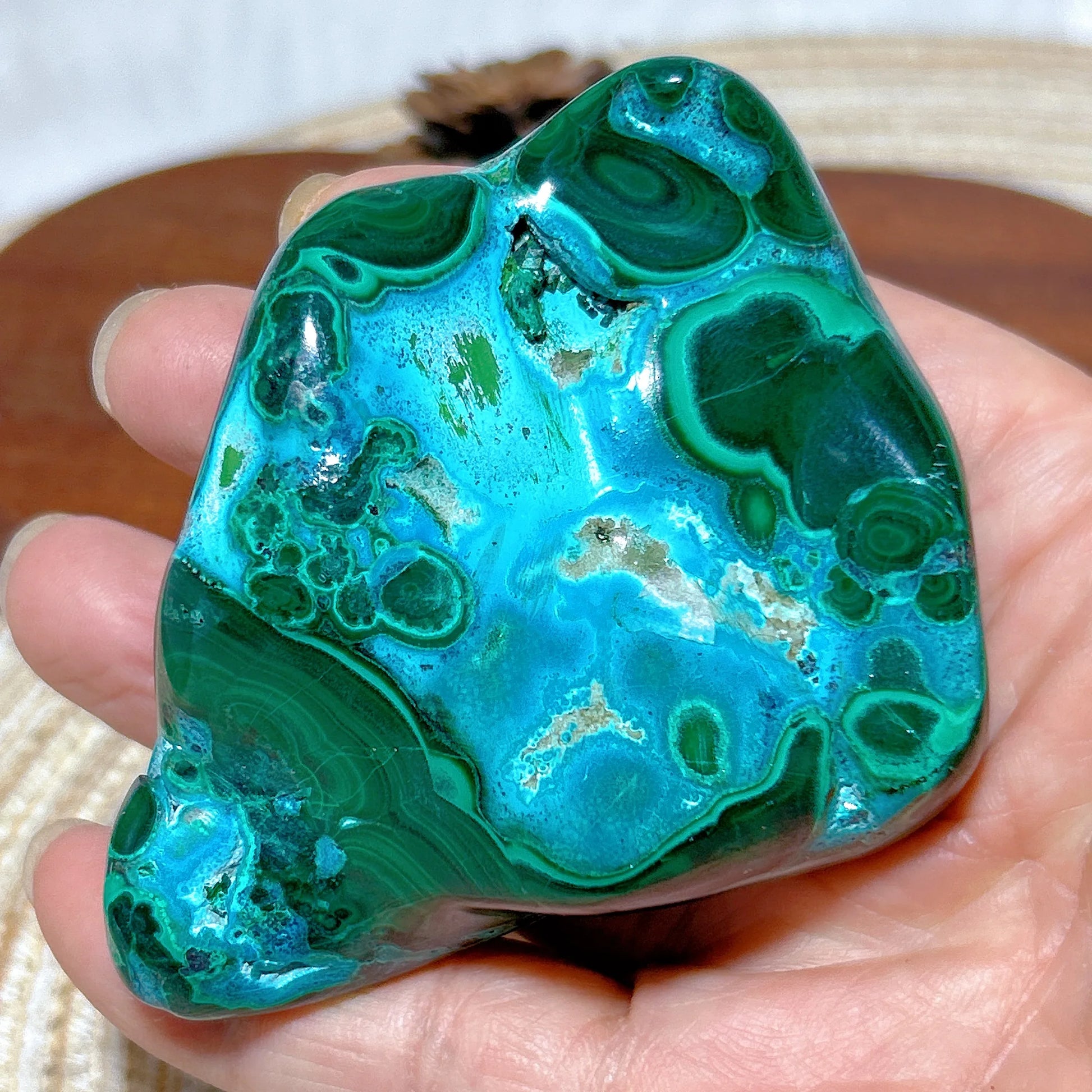 Blue Chrysocolla Malachite Stone-ToShay.org