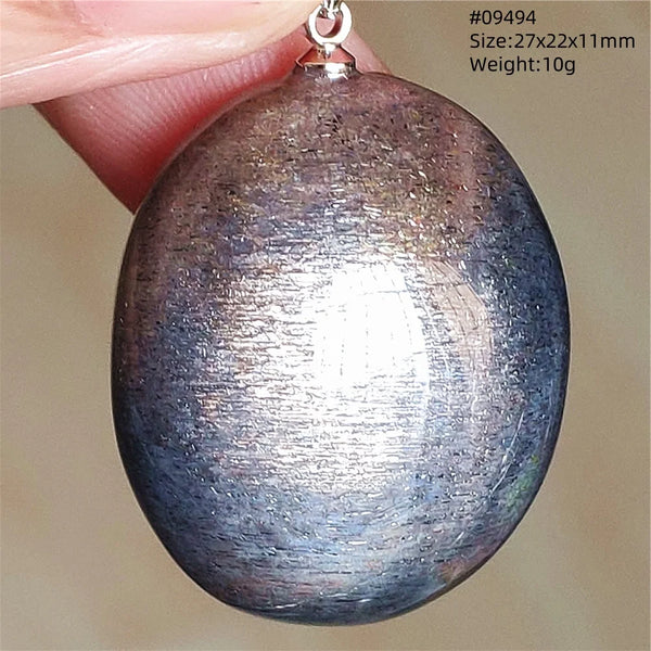 Black Sunstone Moonstone Pendant-ToShay.org