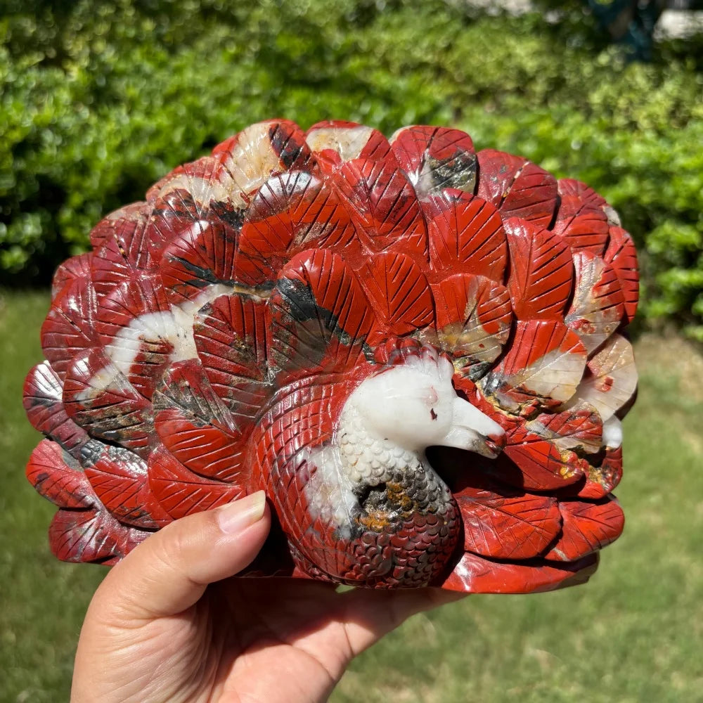 Red Jasper Peacock-ToShay.org