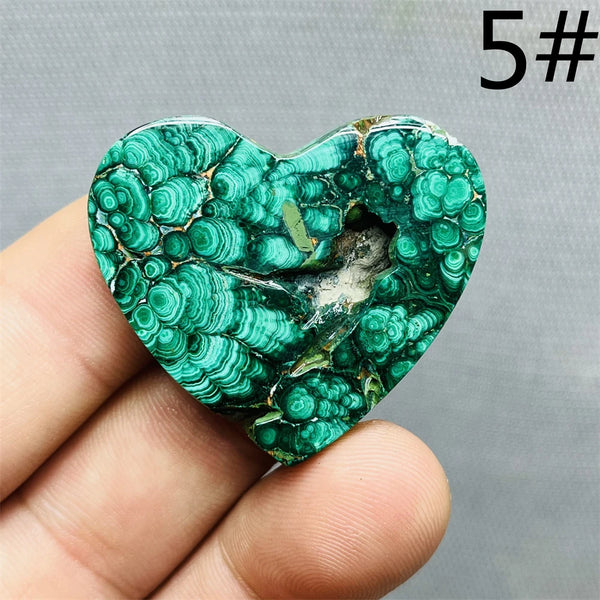 Green Malachite Hearts-ToShay.org