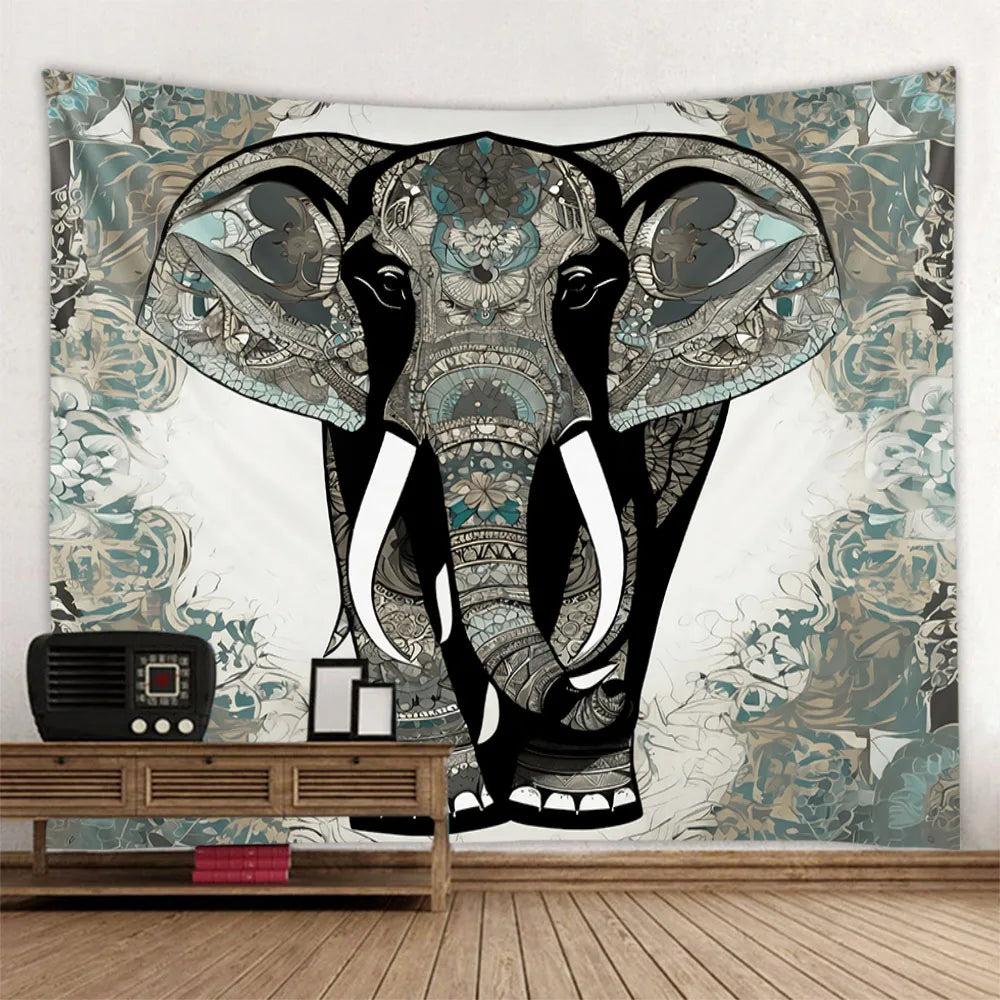 Elephant Art Tapestry-ToShay.org