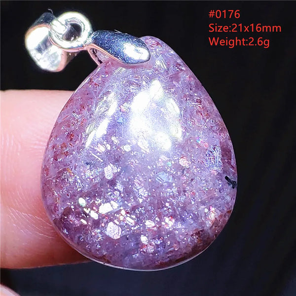 Blue Blood Red Lolite Pendant-ToShay.org