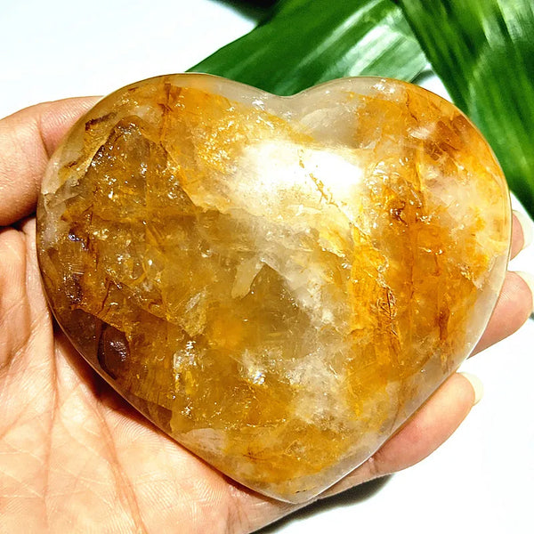 Yellow Blood Quartz Heart-ToShay.org