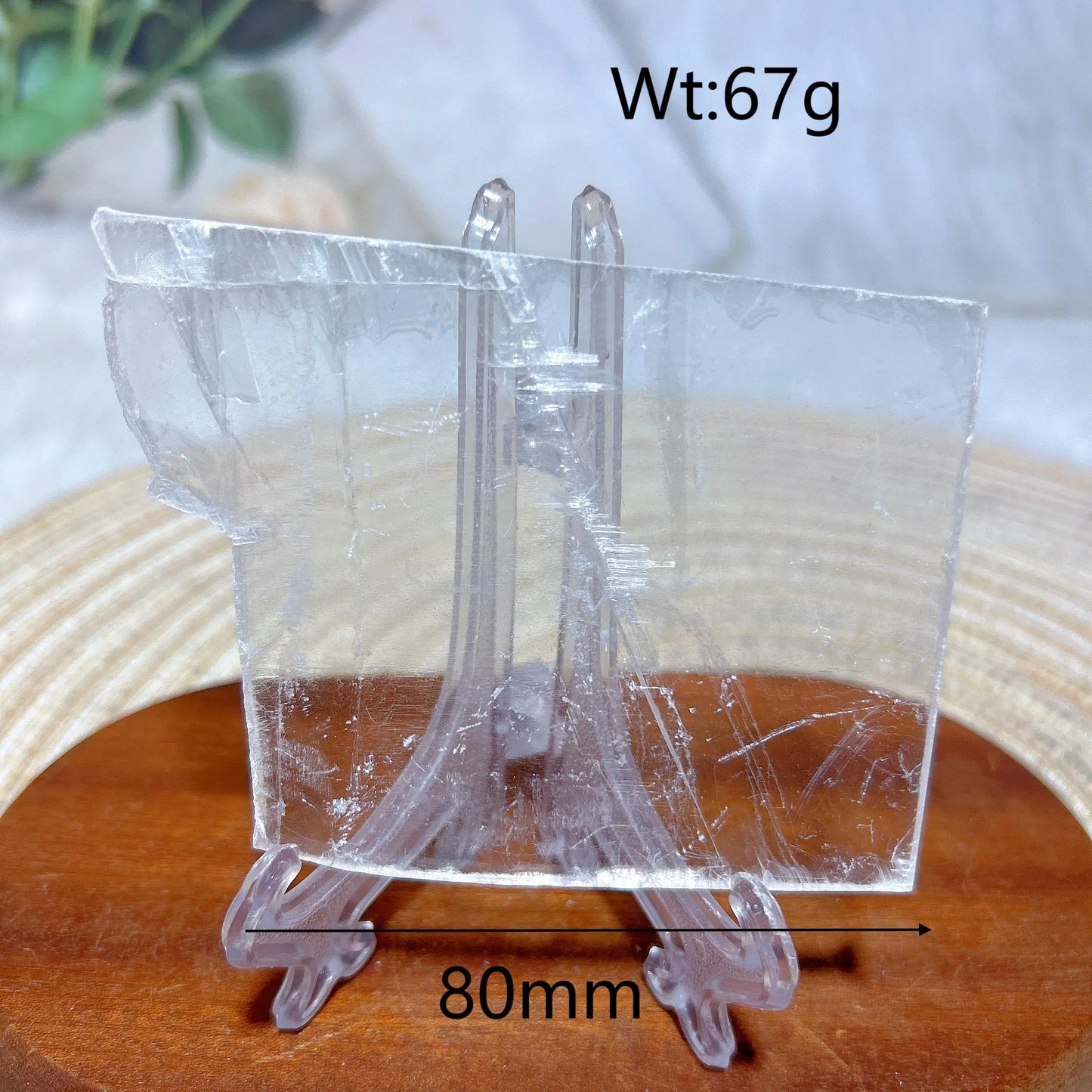 Clear Selenite Slices-ToShay.org