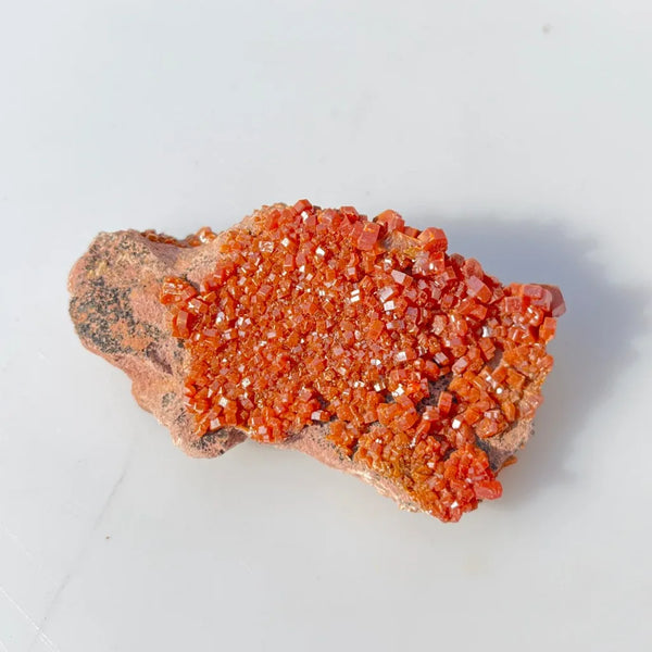 Red Vanadinite Crystal Cluster-ToShay.org