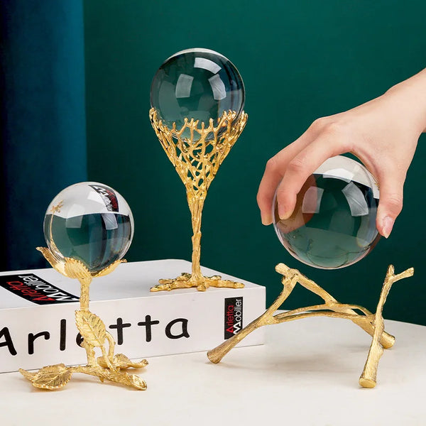 Gold Crystal Ball Stand-ToShay.org