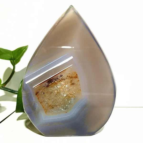 Grey Agate Crystal Point-ToShay.org