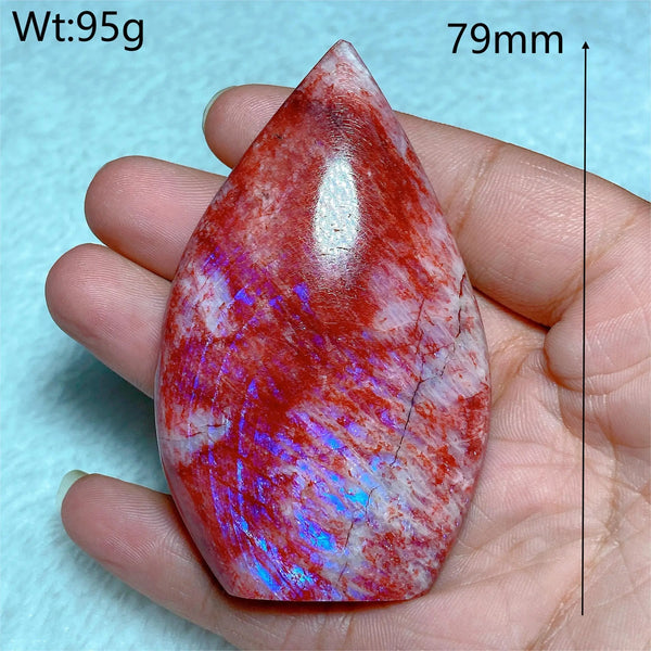 Red Purple Fire Quartz Moonstone-ToShay.org