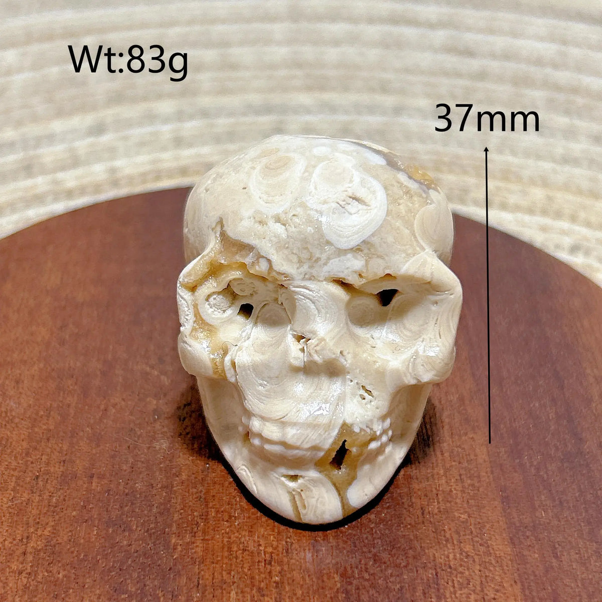 Brown Chocolate Calcite Skull-ToShay.org