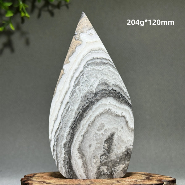 Grey Stripe Agate Torch-ToShay.org