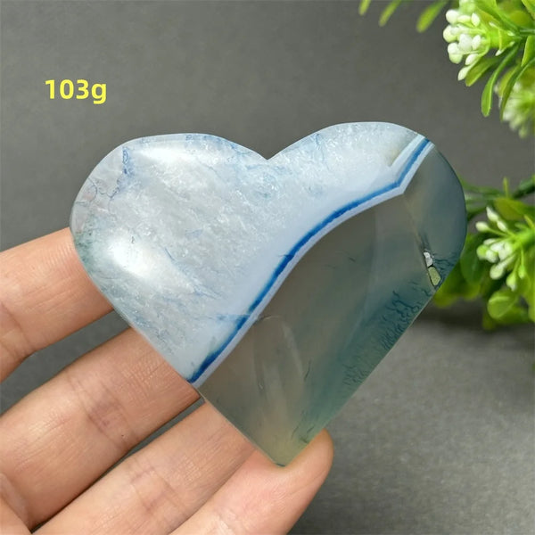Blue Agate Heart-ToShay.org