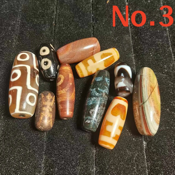 Tibetan Eyes Agate Dzi Beads-ToShay.org