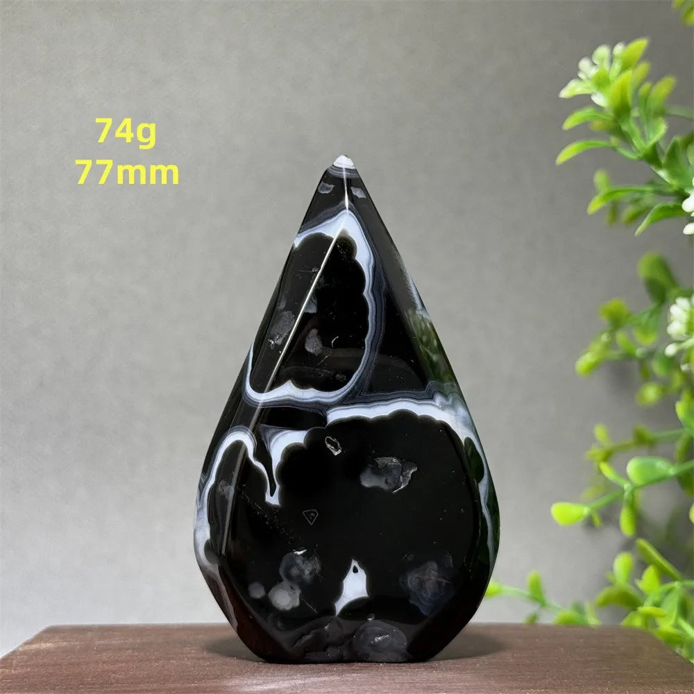 Black Striped Agate Torch-ToShay.org