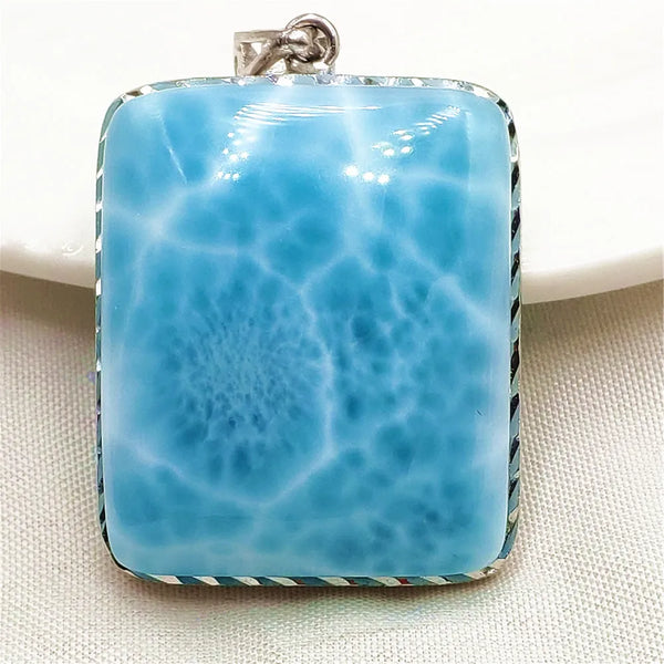 Blue Larimar Pendant-ToShay.org
