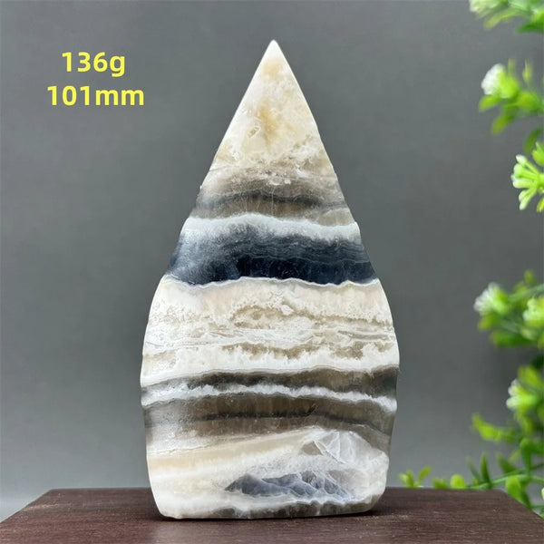 White Fluorite Agate Flame-ToShay.org