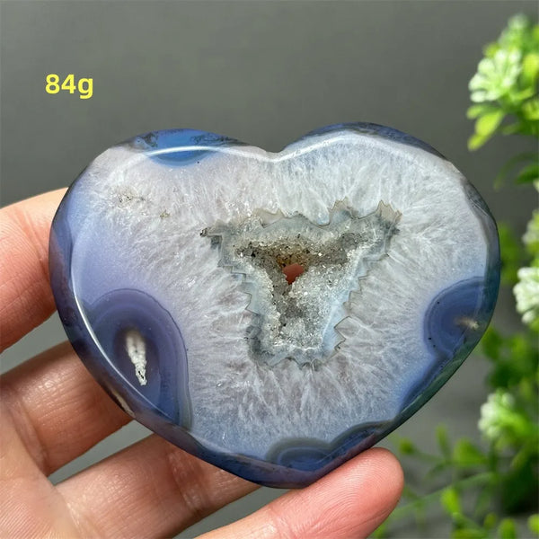 Blue Agate Geode Heart-ToShay.org