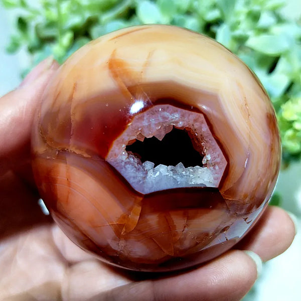 Red Agate Crystal Ball-ToShay.org
