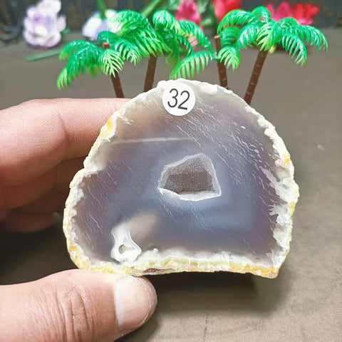 Grey Agate Quartz Crystal-ToShay.org