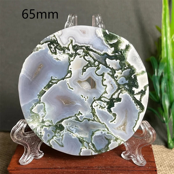 Green Moss Agate Plate-ToShay.org