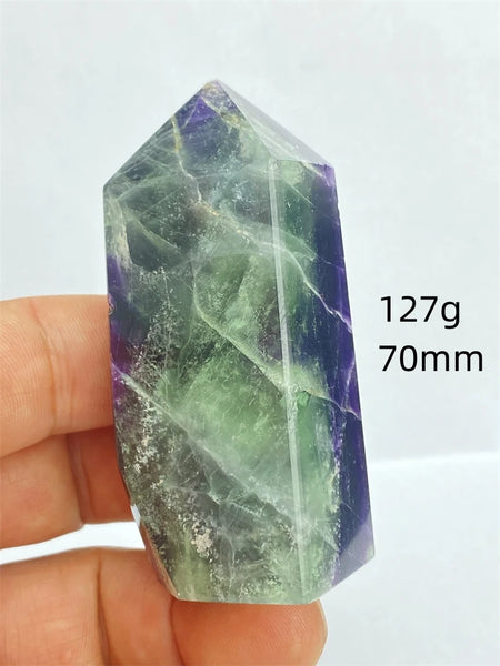Rainbow Fluorite Crystal Point-ToShay.org