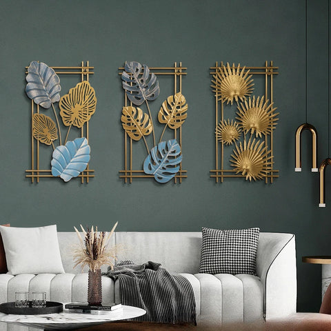 Gold Leaf Iron Wall Art-ToShay.org