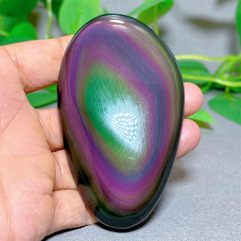 Rainbow Obsidian Palm Stone-ToShay.org