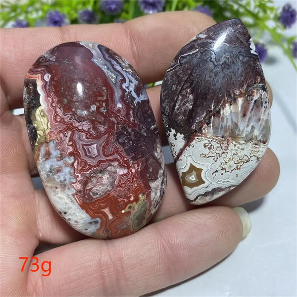 Red Agate Palm Stone-ToShay.org