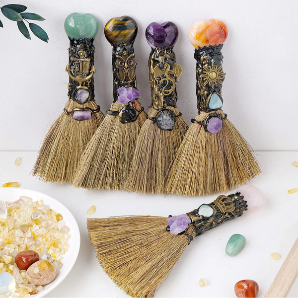 Mixed Crystal Heart Broom-ToShay.org