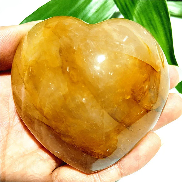 Yellow Blood Quartz Heart-ToShay.org