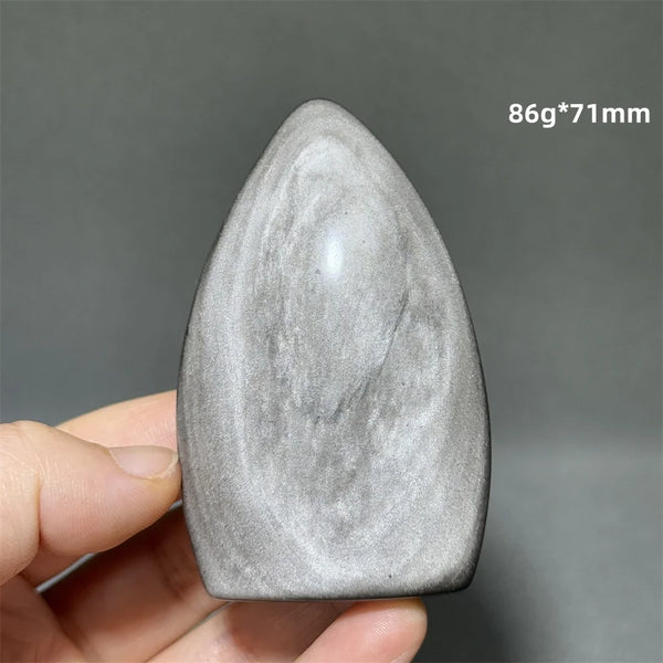 Silver Obsidian Torch-ToShay.org