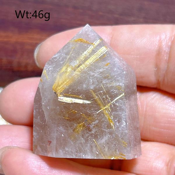 Gold Rutilated Crystal Point-ToShay.org