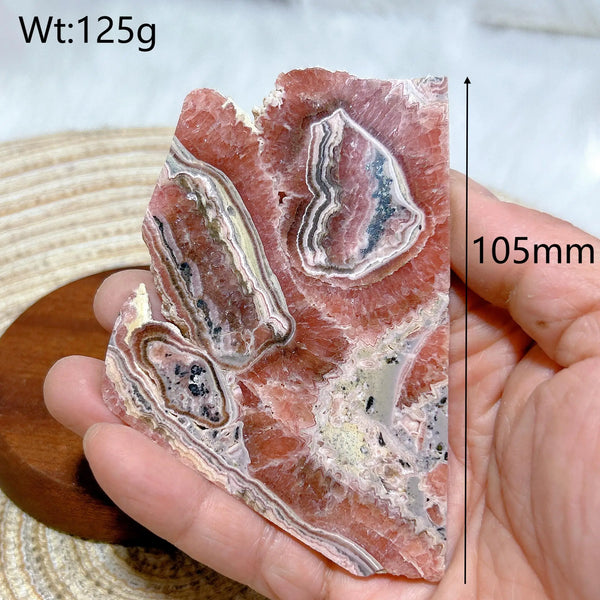 Pink Rhodochrosite Slices-ToShay.org