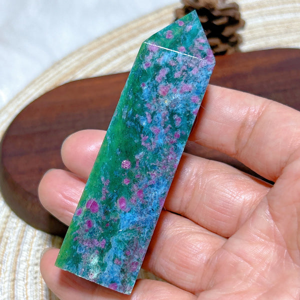 Green Ruby Kyanite Tower-ToShay.org