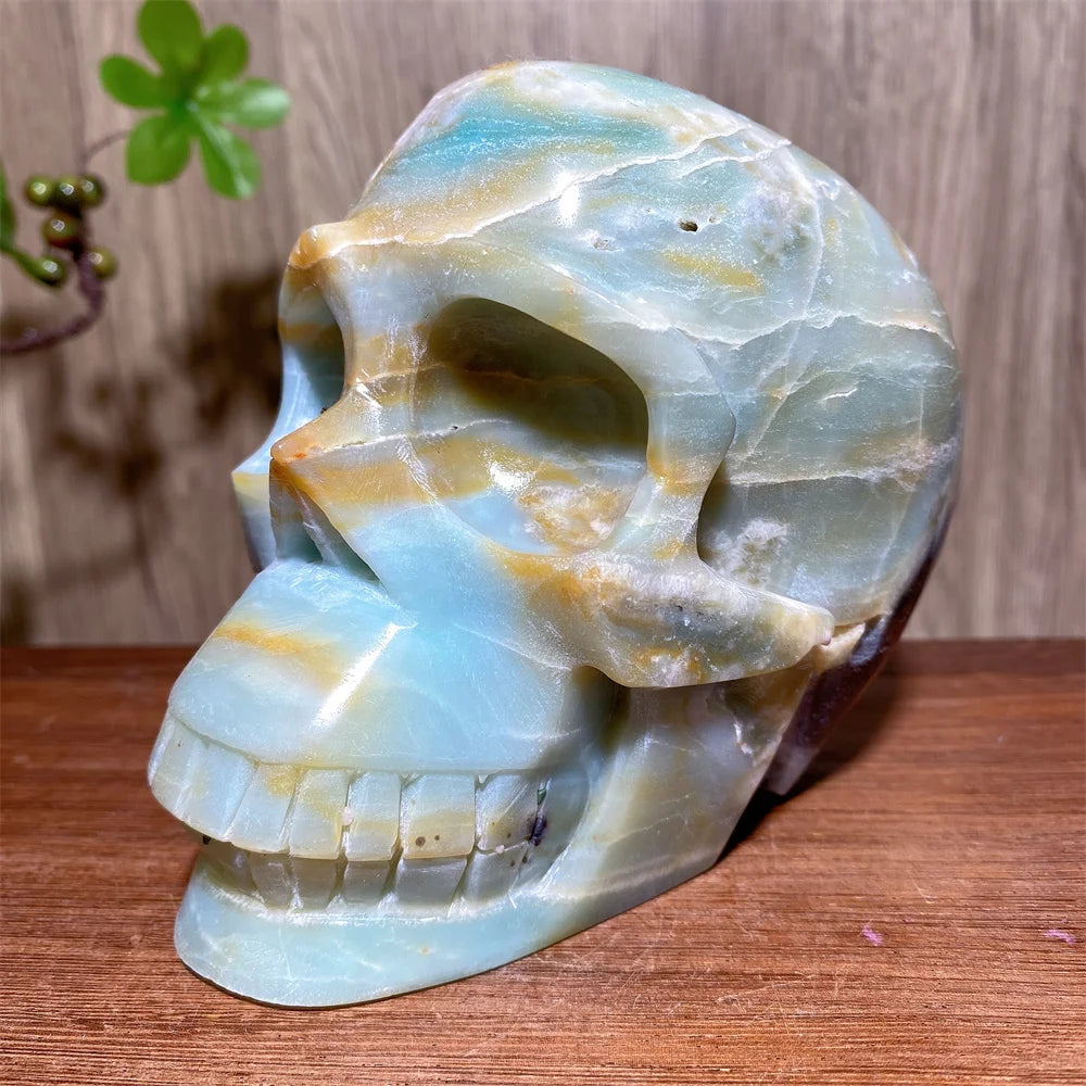 Blue Calcite Skull-ToShay.org
