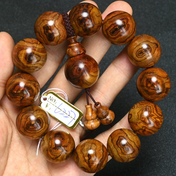 Wood Tiger Bead Bracelet-ToShay.org