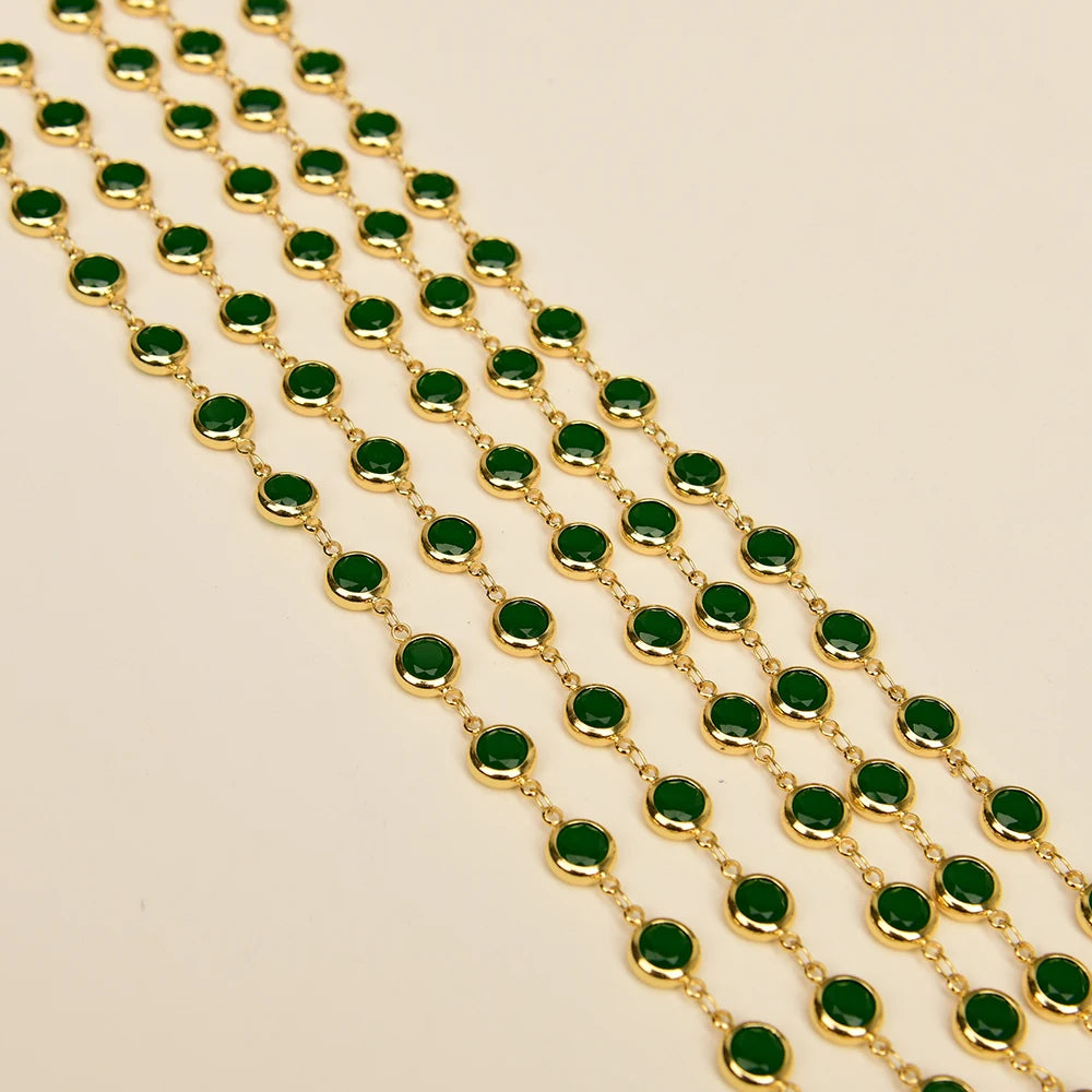 Green Crystal Neck Chain-ToShay.org