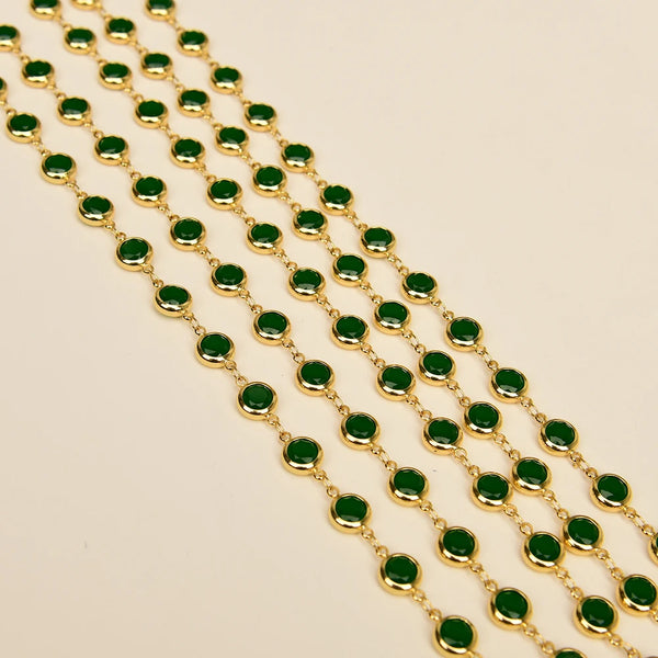 Green Crystal Neck Chain-ToShay.org