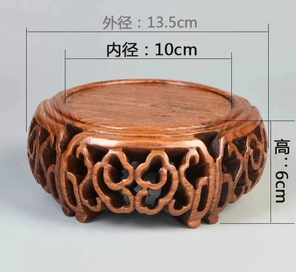 Black Sandalwood Carved Base-ToShay.org