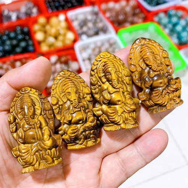 Yellow Tiger Eye Ganesha-ToShay.org