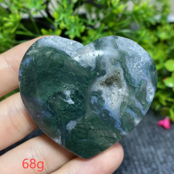 Green Moss Agate Heart-ToShay.org
