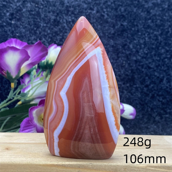 Red Lace Agate Flame-ToShay.org