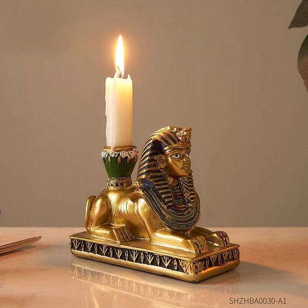Egyptian Statue Candle Holders-ToShay.org