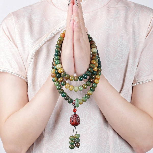 Green Bodhi Prayer Beads-ToShay.org