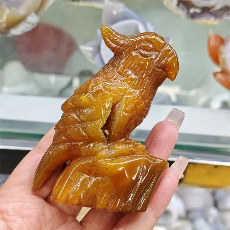 Yellow Agate Geode Parrot-ToShay.org