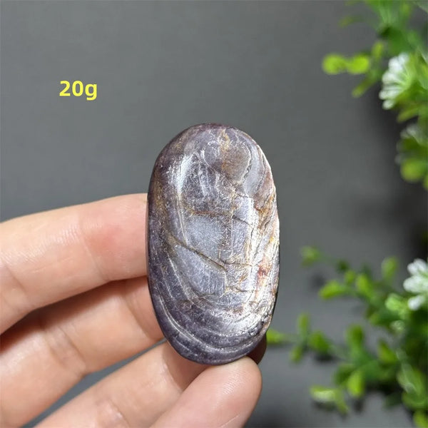 Purple Lepidolite Palm Stone-ToShay.org