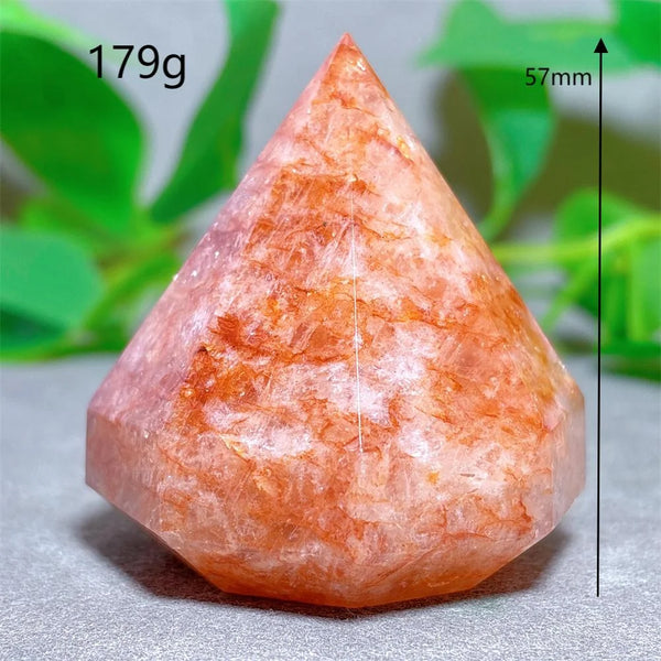 Red Fire Quartz Diamond Tower-ToShay.org